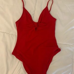 H&M red body suit